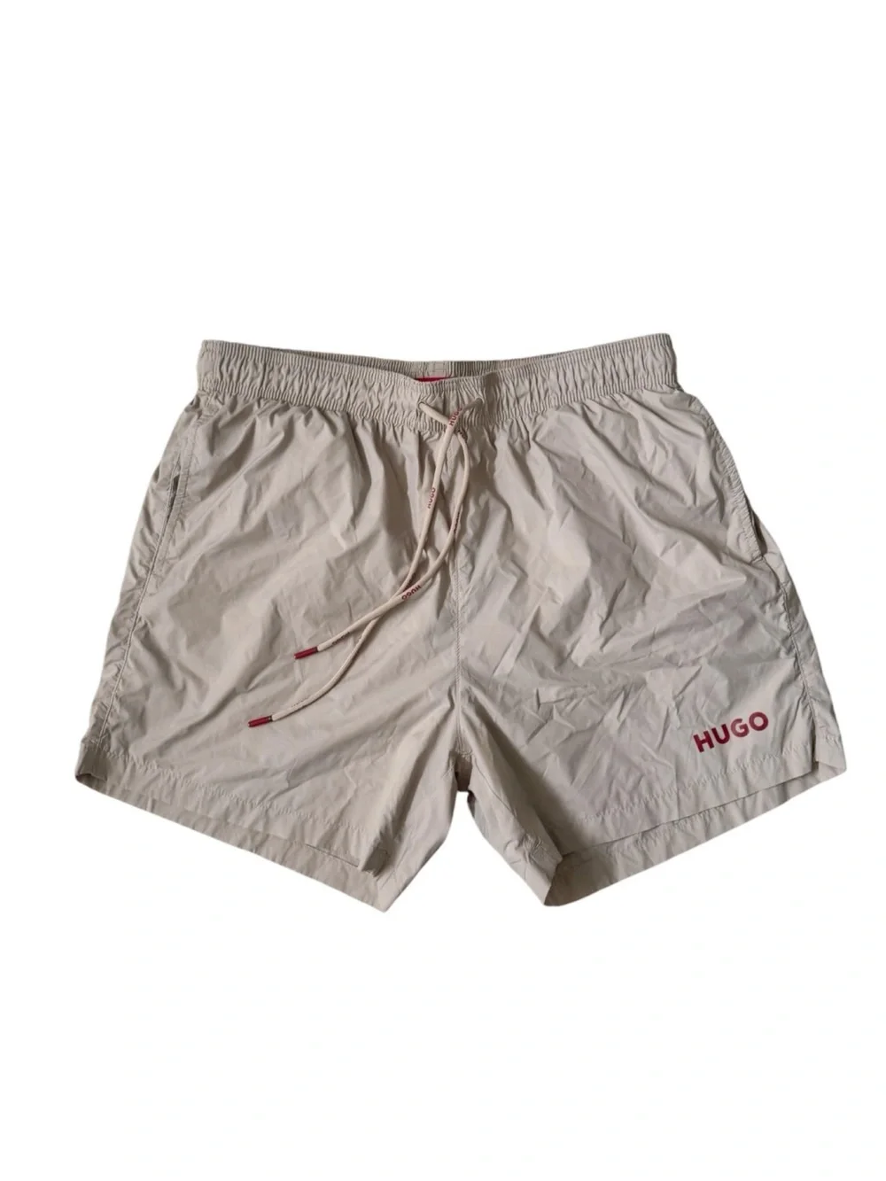 HUGO Haiti Light Beige Swim Shorts‎